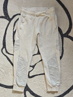 Nike Kids Cream/Light Gray Jogger Sweatpants